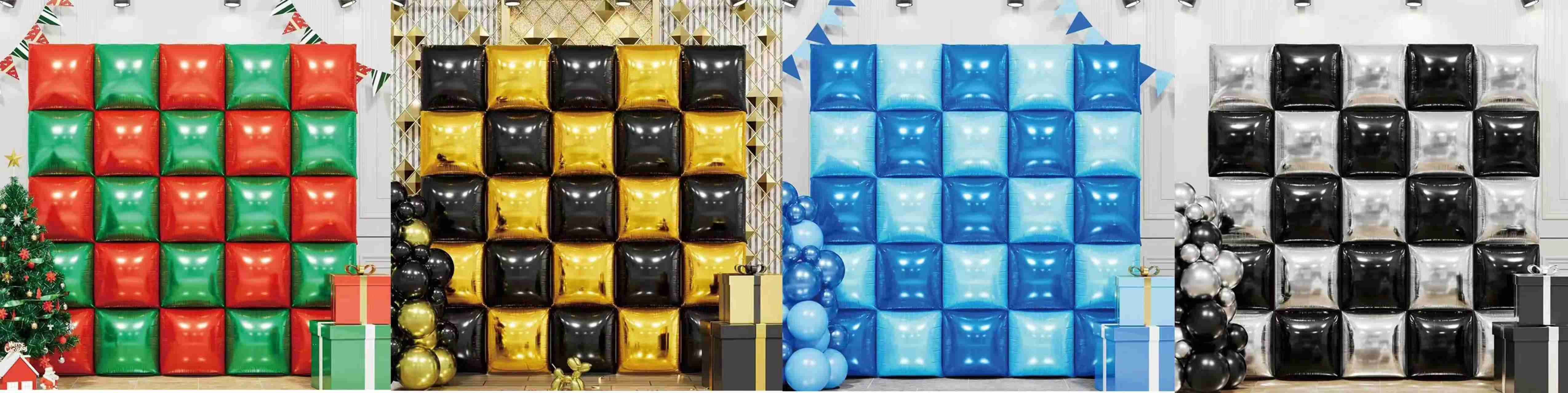 Square foil balloons backdrop Square foil balloons backdrop