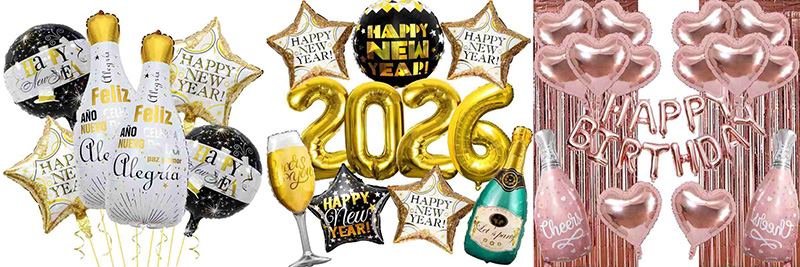 Wine Bottle Foil Balloons Small Sets