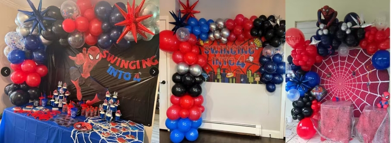 Spider balloon arch garland kit