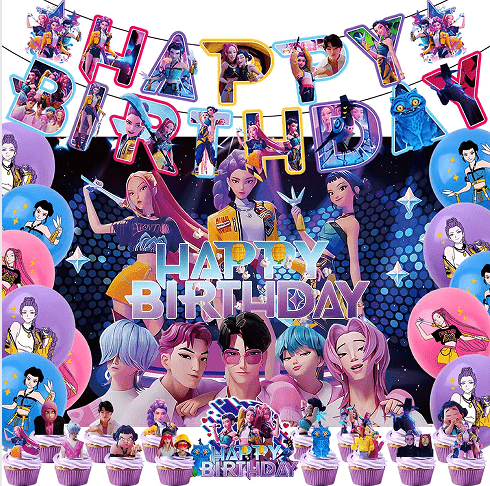 К-ПОП Демон Хунтерс Парти декорација сет