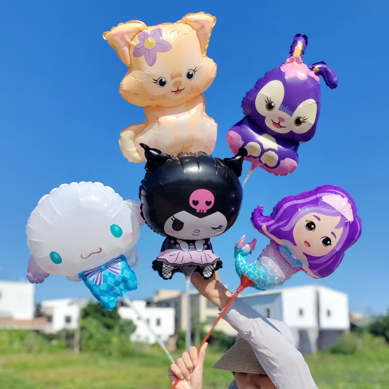 мини балони од фолије на штапићима